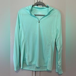 HUK hooded fishing shirt, EUC